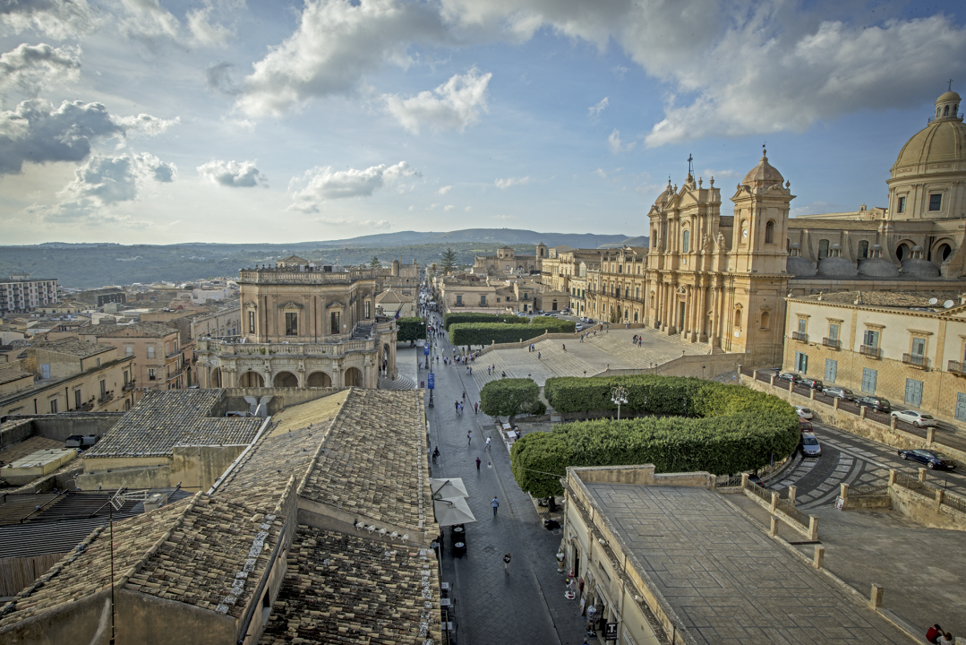 veduta della città di Noto 