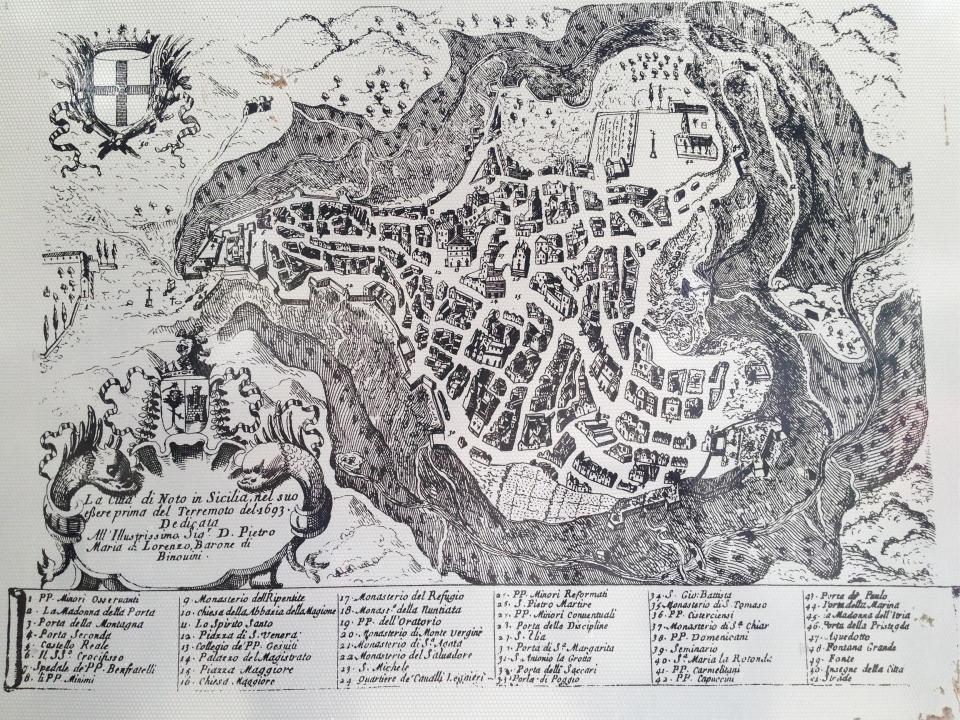 La città al momento del sisma