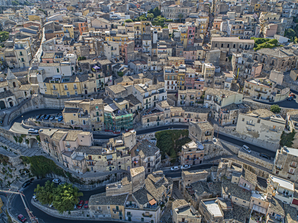 veduta dall'alto di Ragusa 