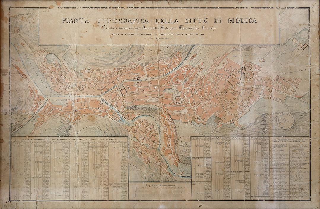 Pianta Fotografica della città di Modica