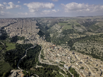 veduta dall'alto di Ragusa 