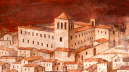 Affresco Cattedrale, particolare del monastero 